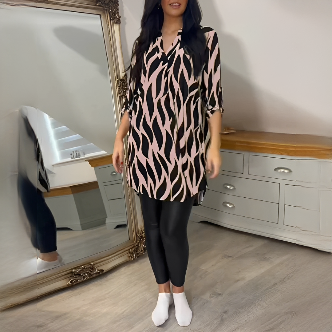 Desiree - Stylowa bluzka z dekoltem w serek