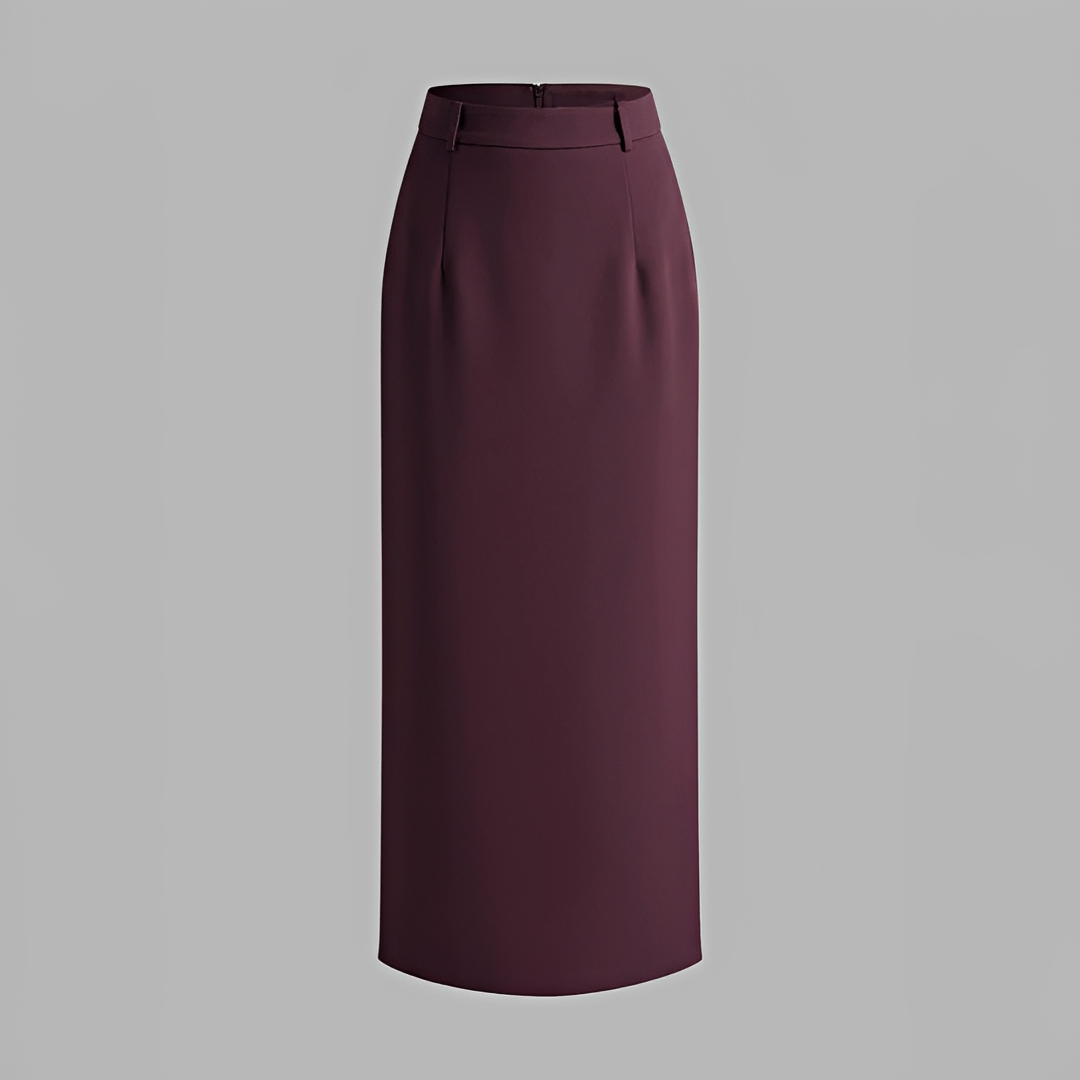 Alita - Elegancka spódnica maxi z rozcięciem z tyłu