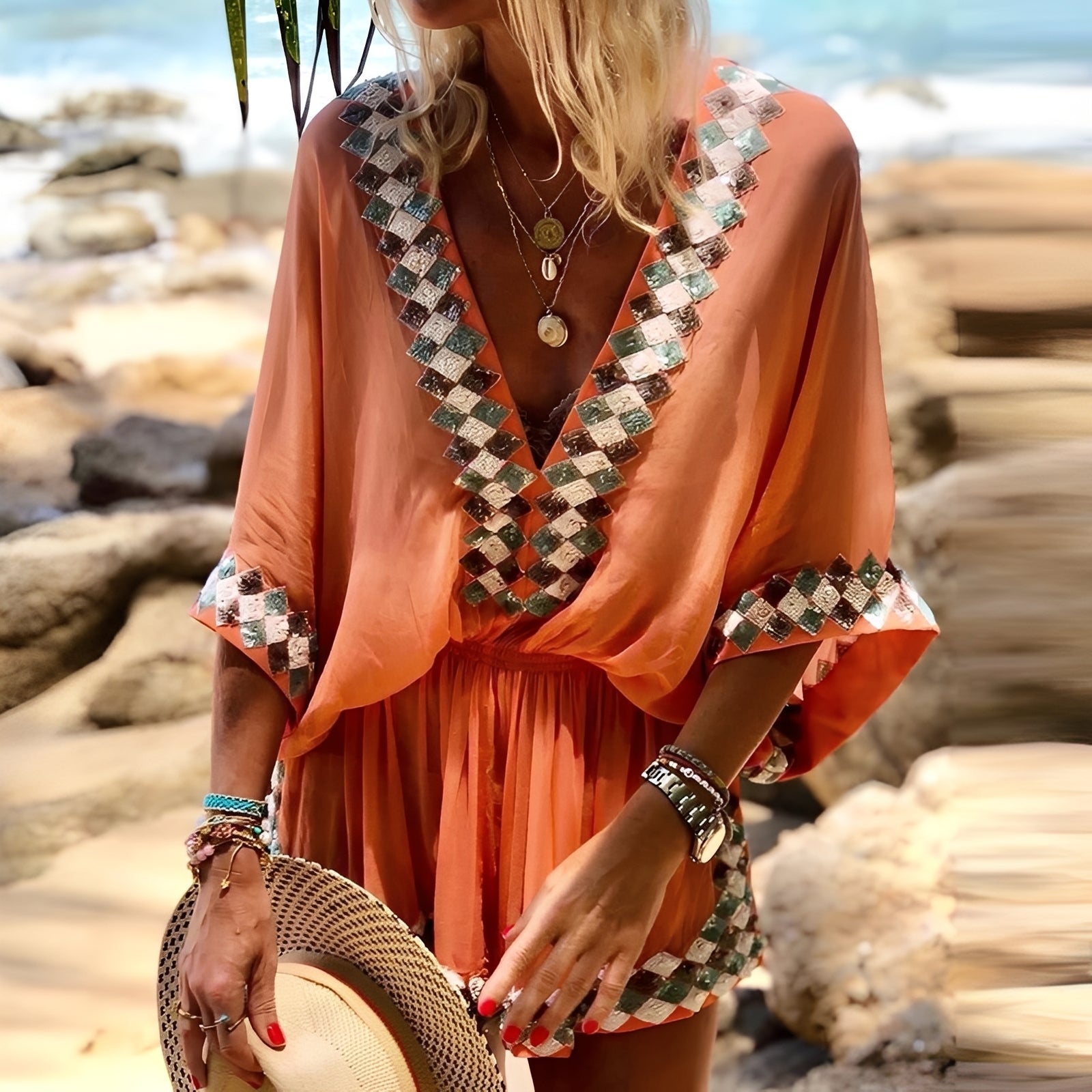 Jenn - Kombinezon boho