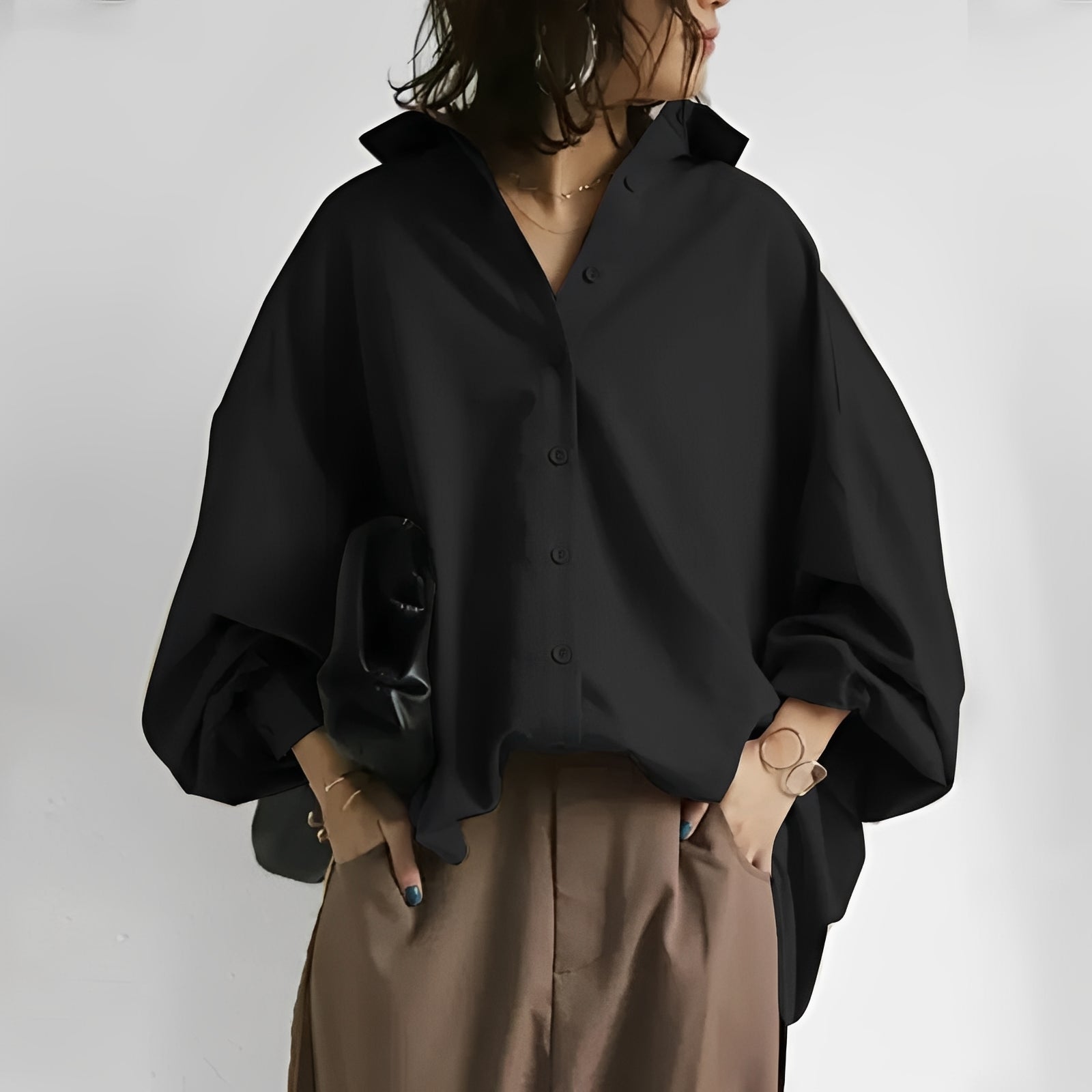 Brittney - Luźna bluzka oversize