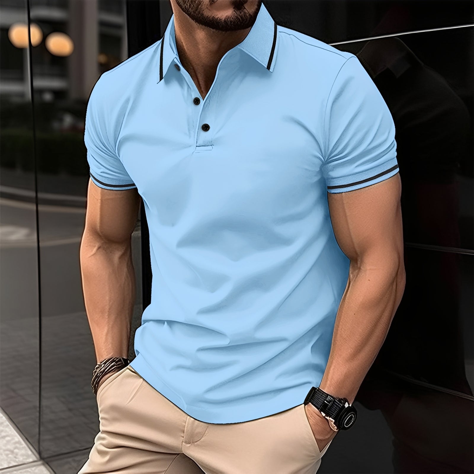 Frank - Modna koszulka polo z kołnierzykiem