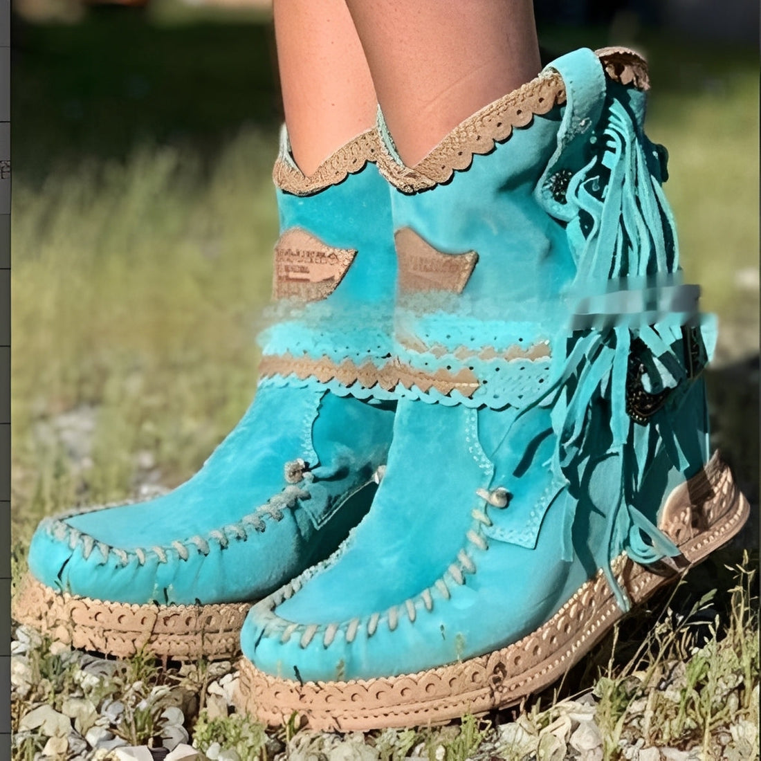 Brianna - Modne Botki Boho do Kostki