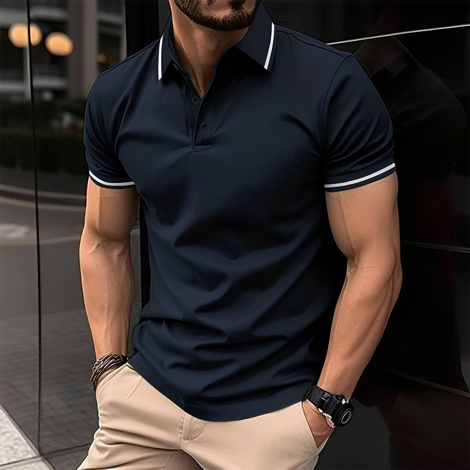 Frank - Modna koszulka polo z kołnierzykiem
