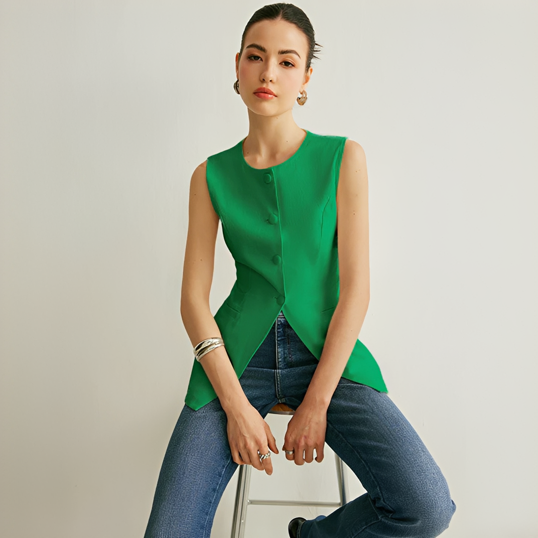 Nyla - Elegancka kamizelka bez rękawów
