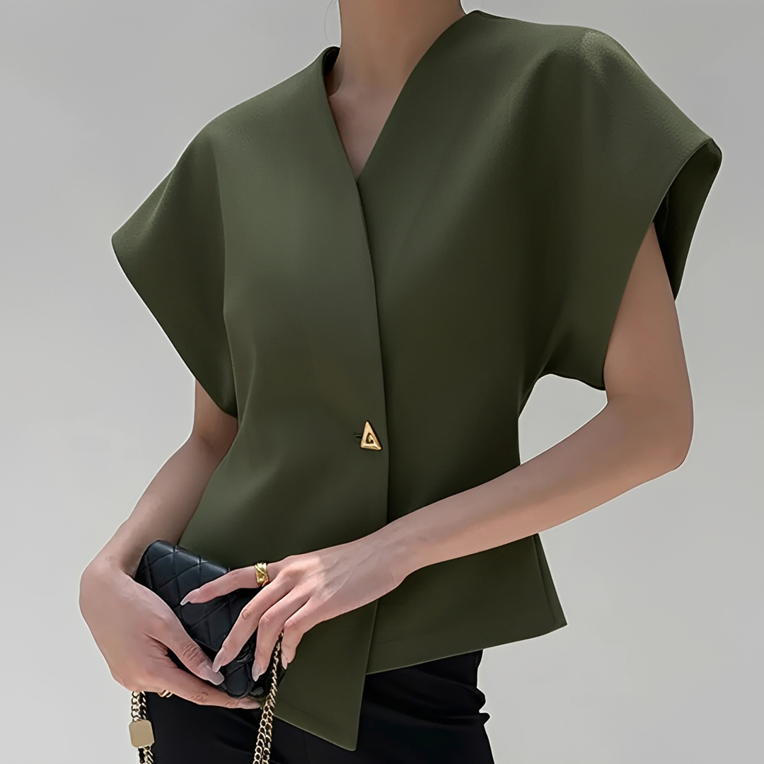 Ariella - Trendy bluzka z dekoltem V