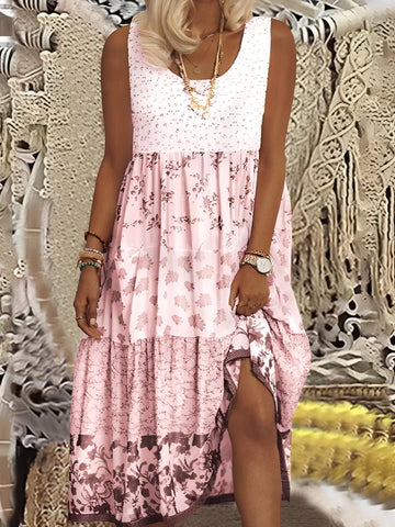 Nancy - Stylowa Sukienka Midi w Stylu Boho