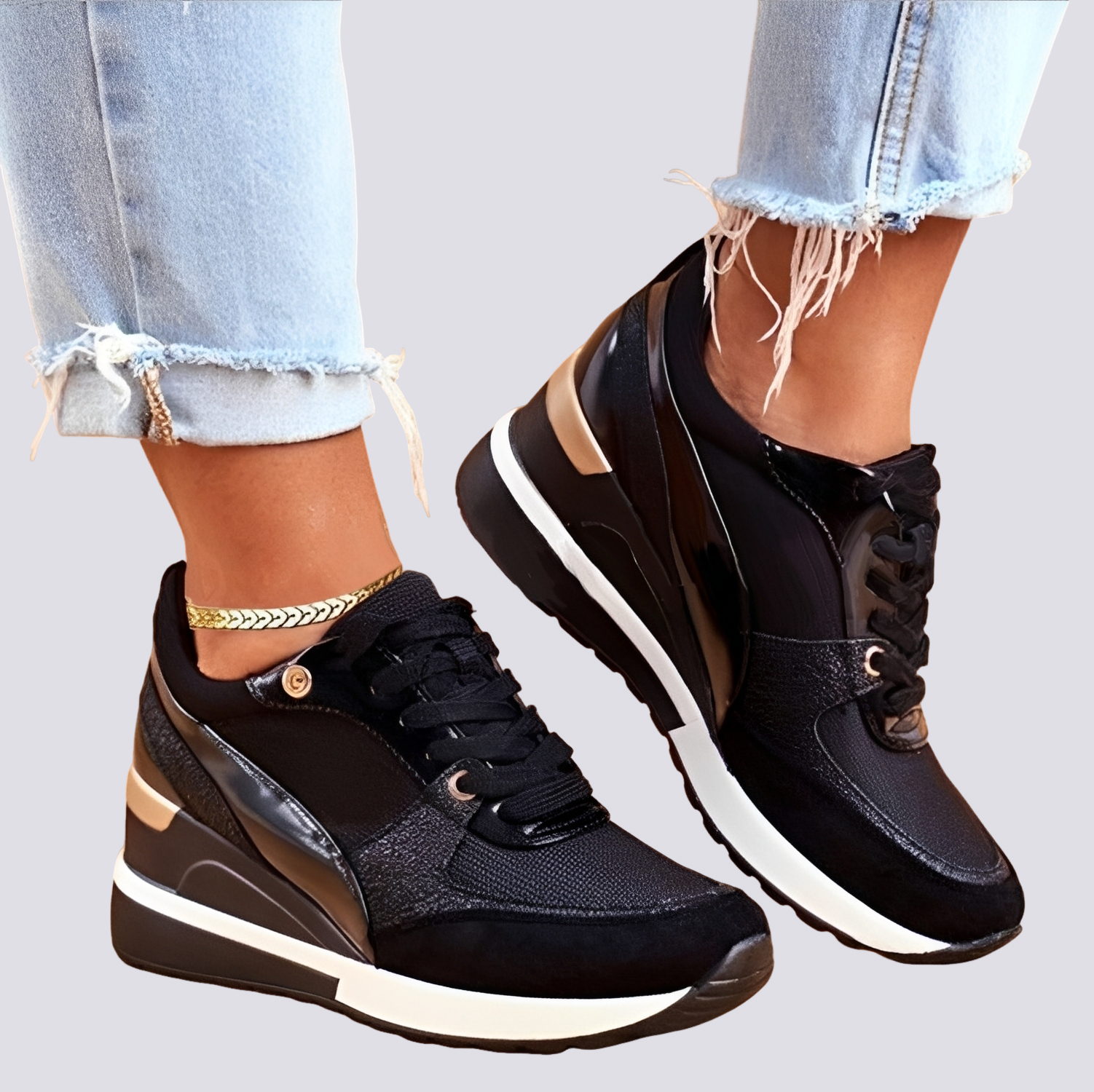 Demi - Nowoczesne Sneakersy na Platformie