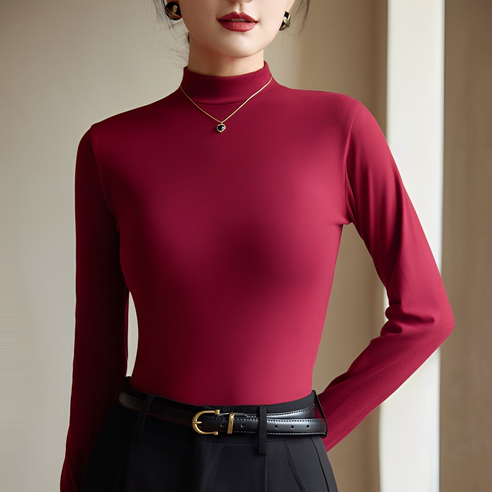 Antonette - Elegancki top z golfem