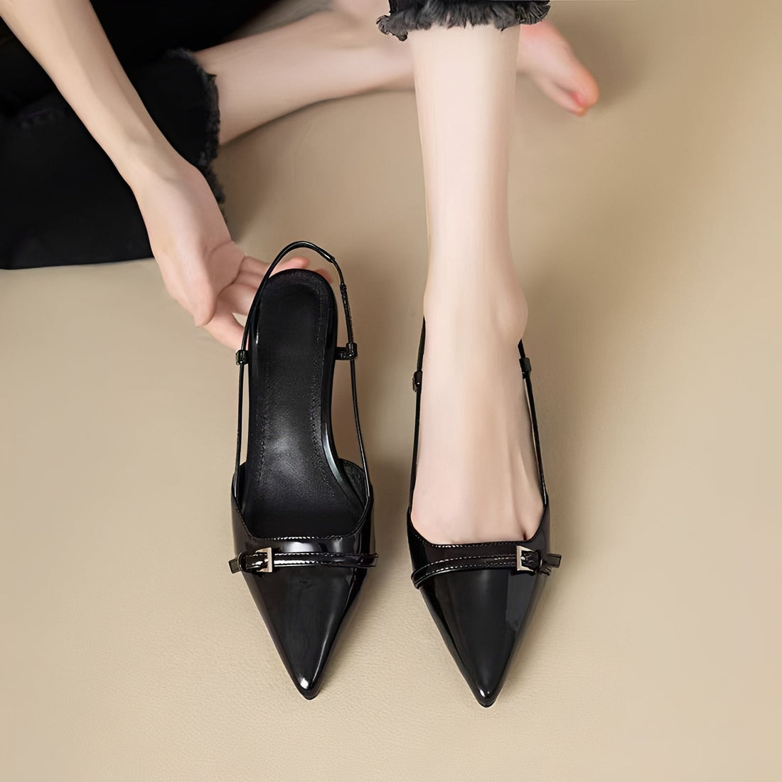 Everly - Tradycyjne sandały na obcasie