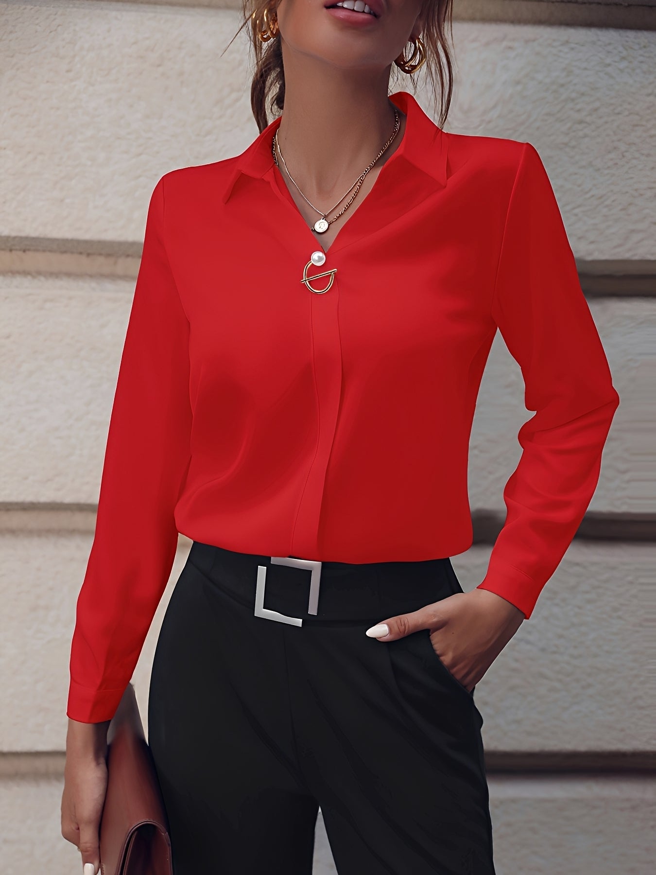 Erica - Stylowa koszula z długimi rękawami