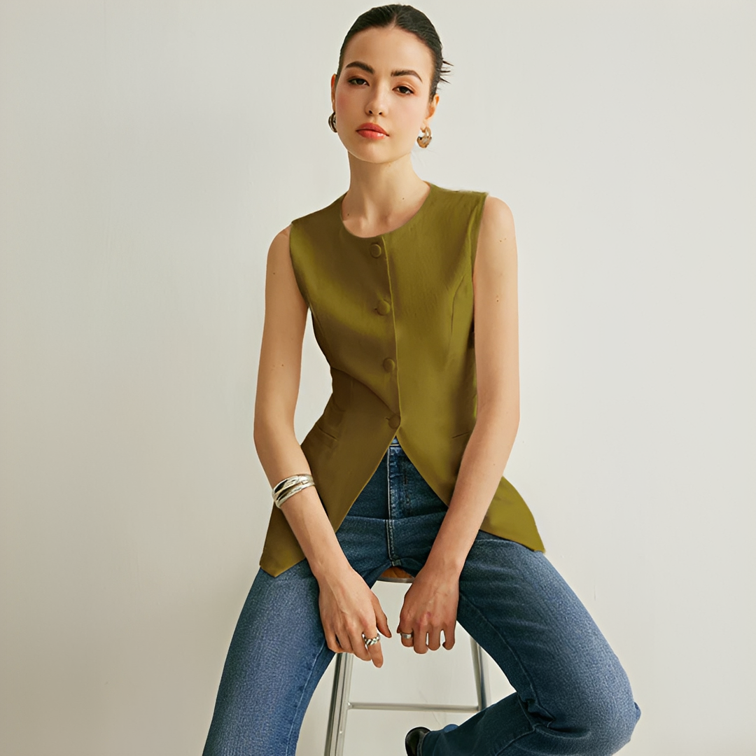Nyla - Elegancka kamizelka bez rękawów