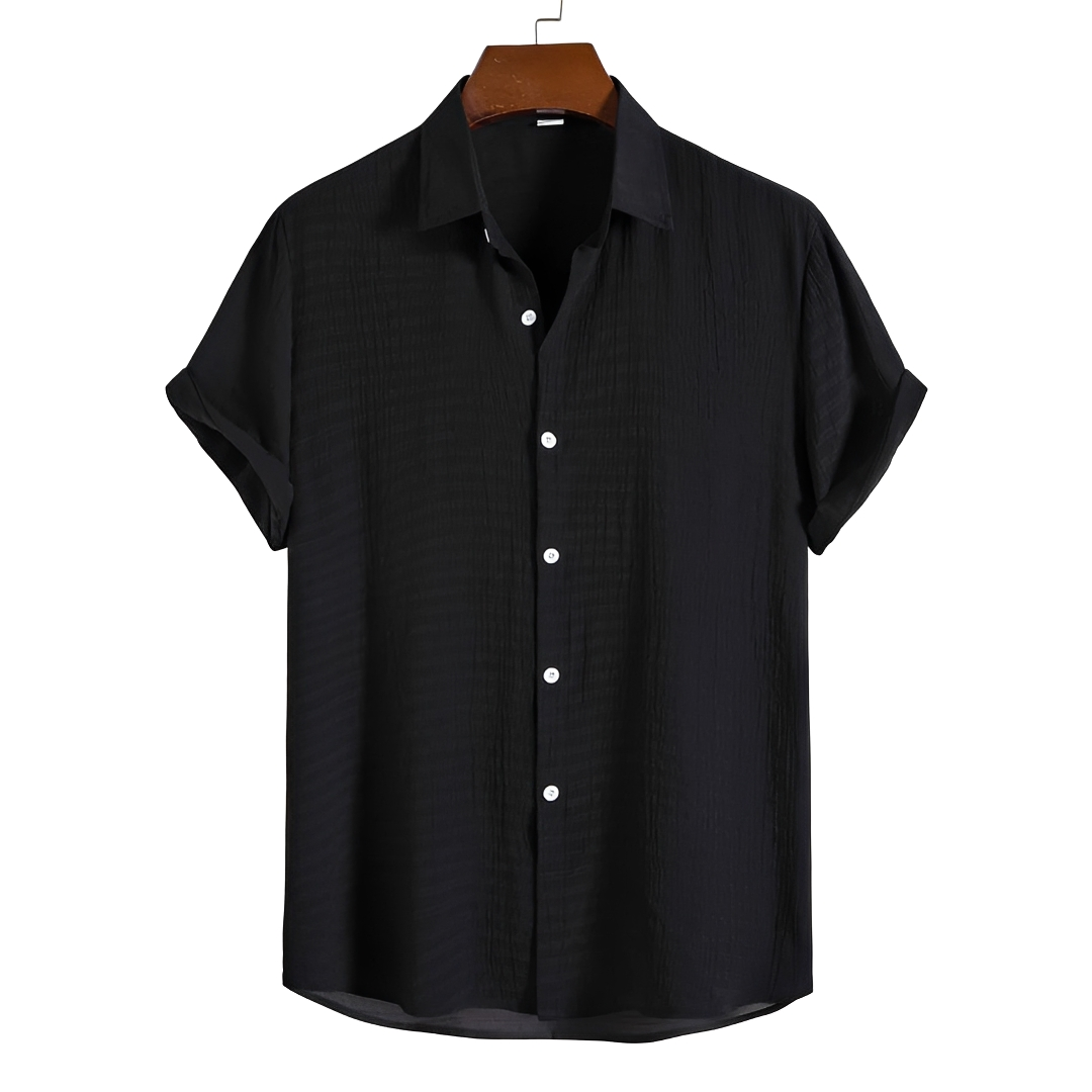 Spencer - Luźna Koszulka Polo z Guzikami
