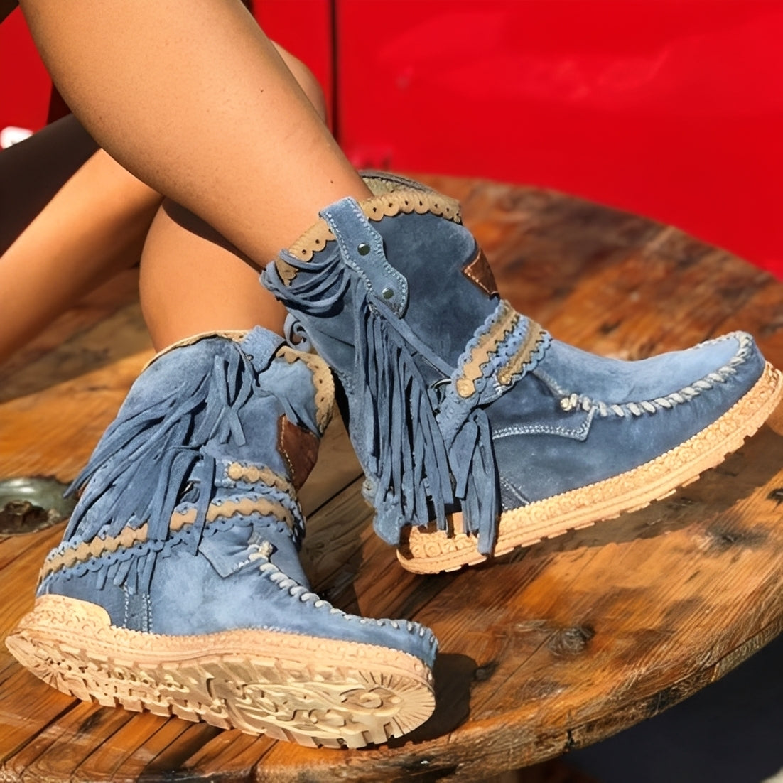 Brianna - Modne Botki Boho do Kostki
