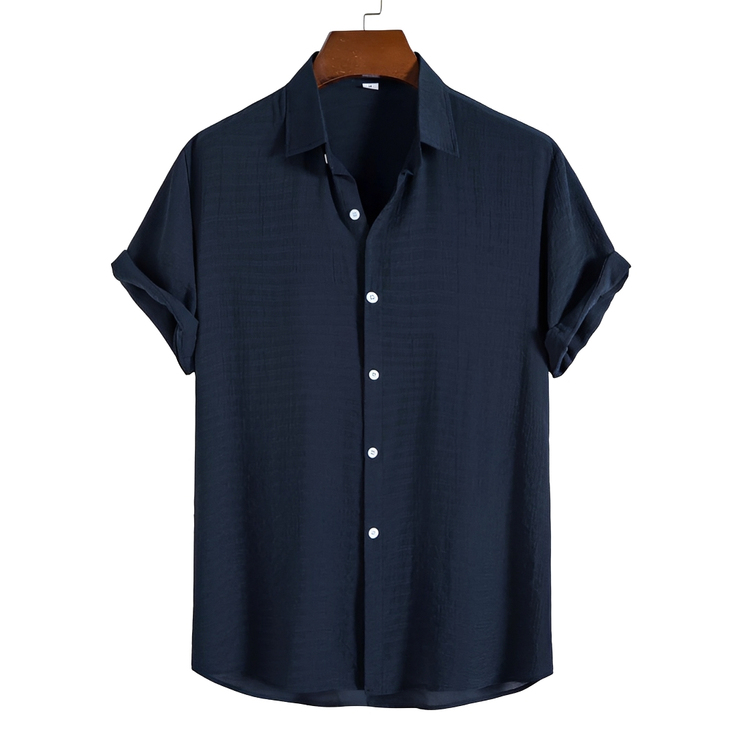 Spencer - Luźna Koszulka Polo z Guzikami