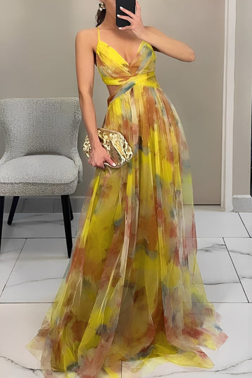 Davina - Elegancka Sukienka Maxi w Kroju A