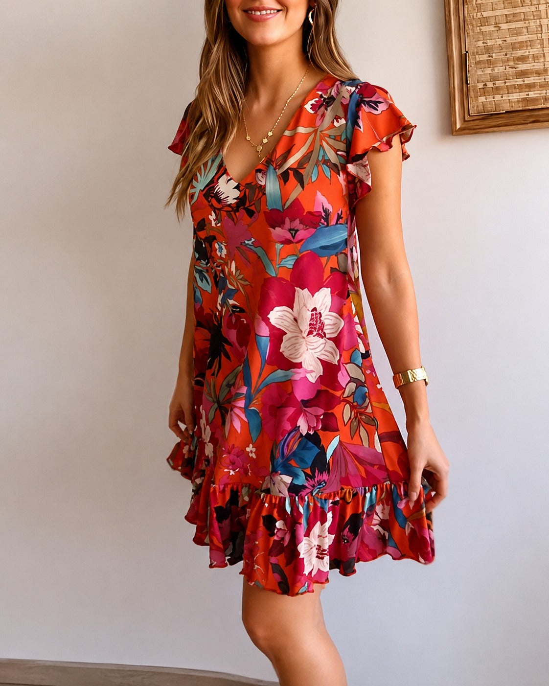 Katelyn - Elegancka Sukienka w Kwiaty