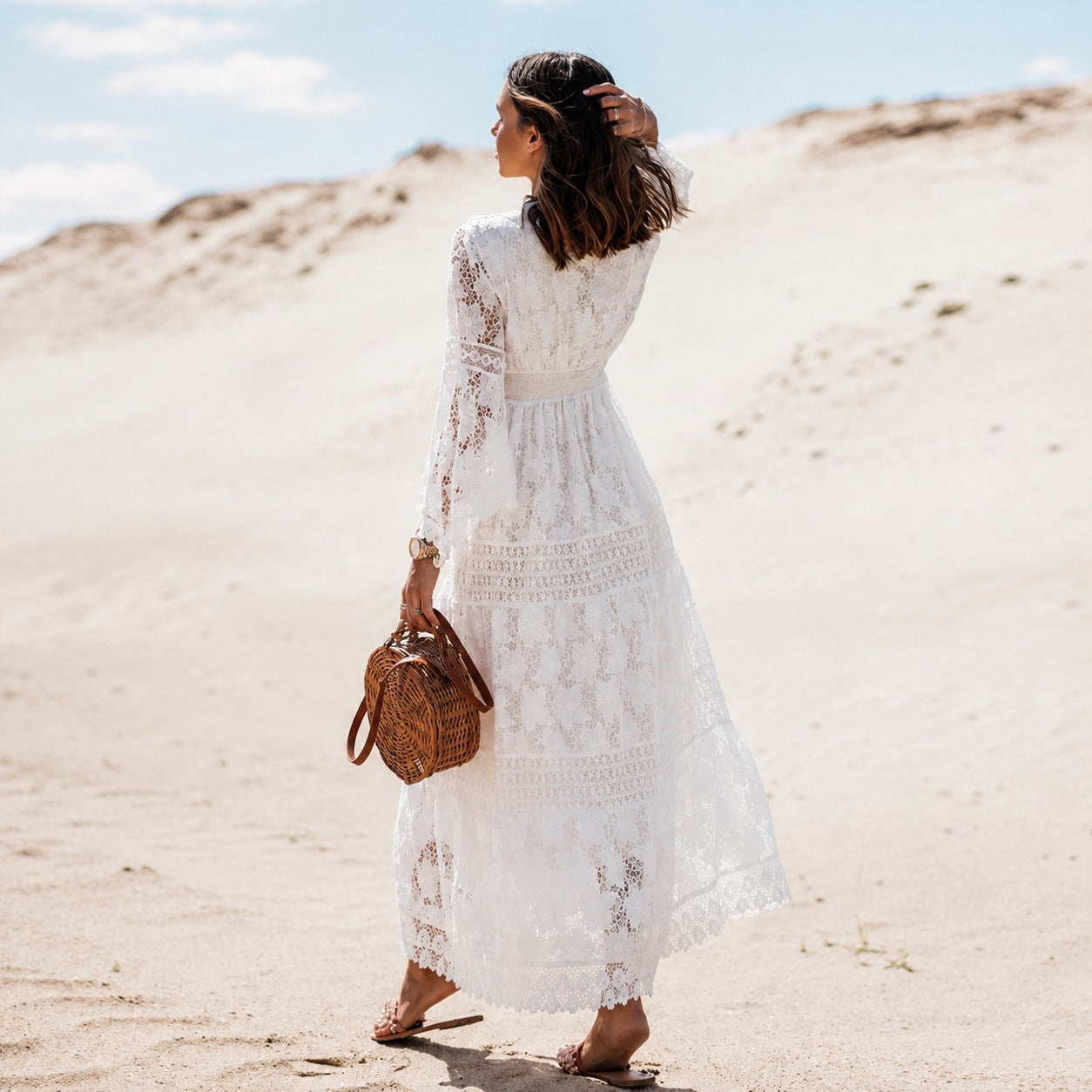 Betty - Elegancka długa sukienka maxi w swobodnym stylu boho