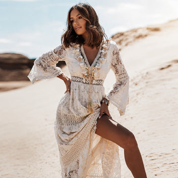 Betty - Elegancka długa sukienka maxi w swobodnym stylu boho
