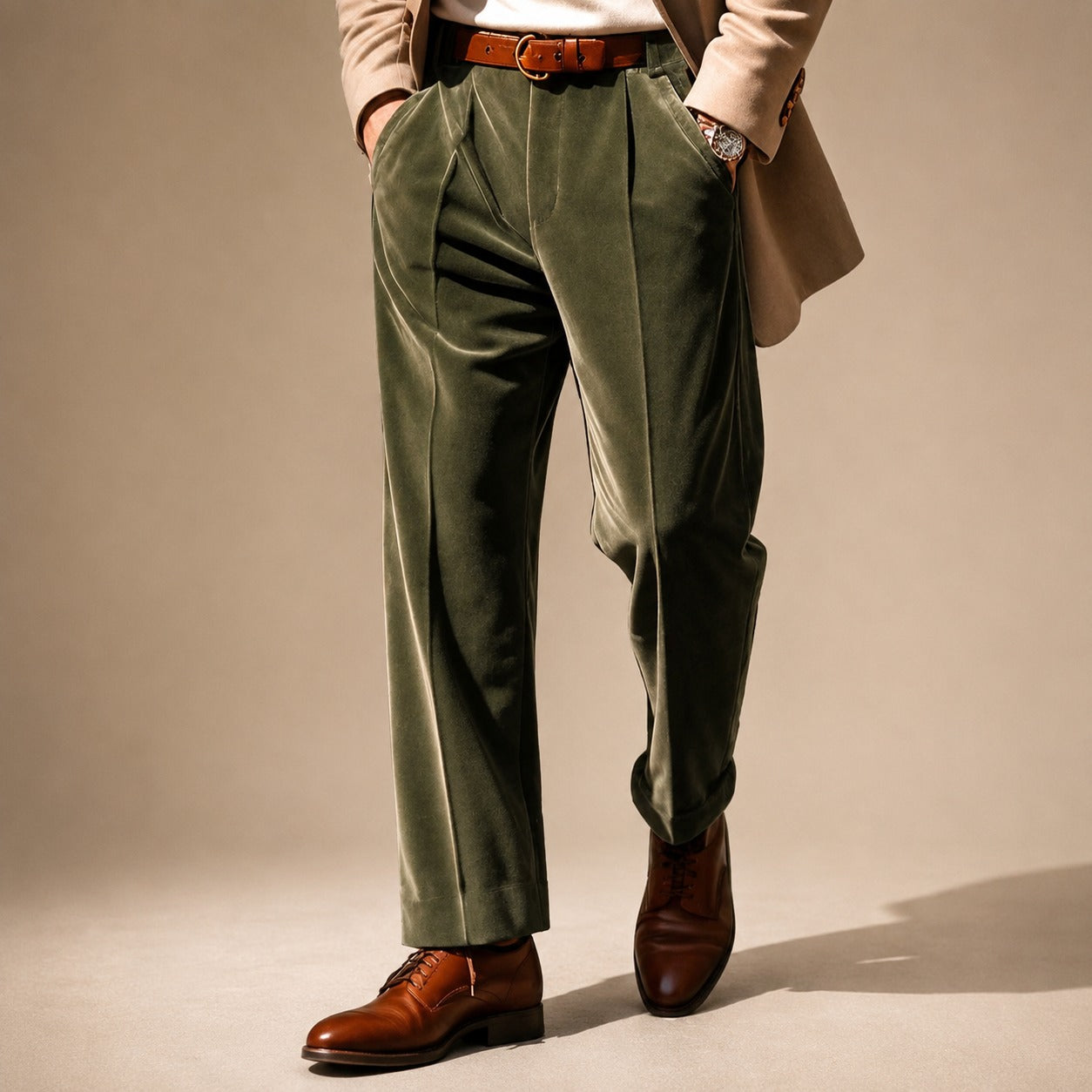 Axel - Eleganckie Spodnie do Garnituru