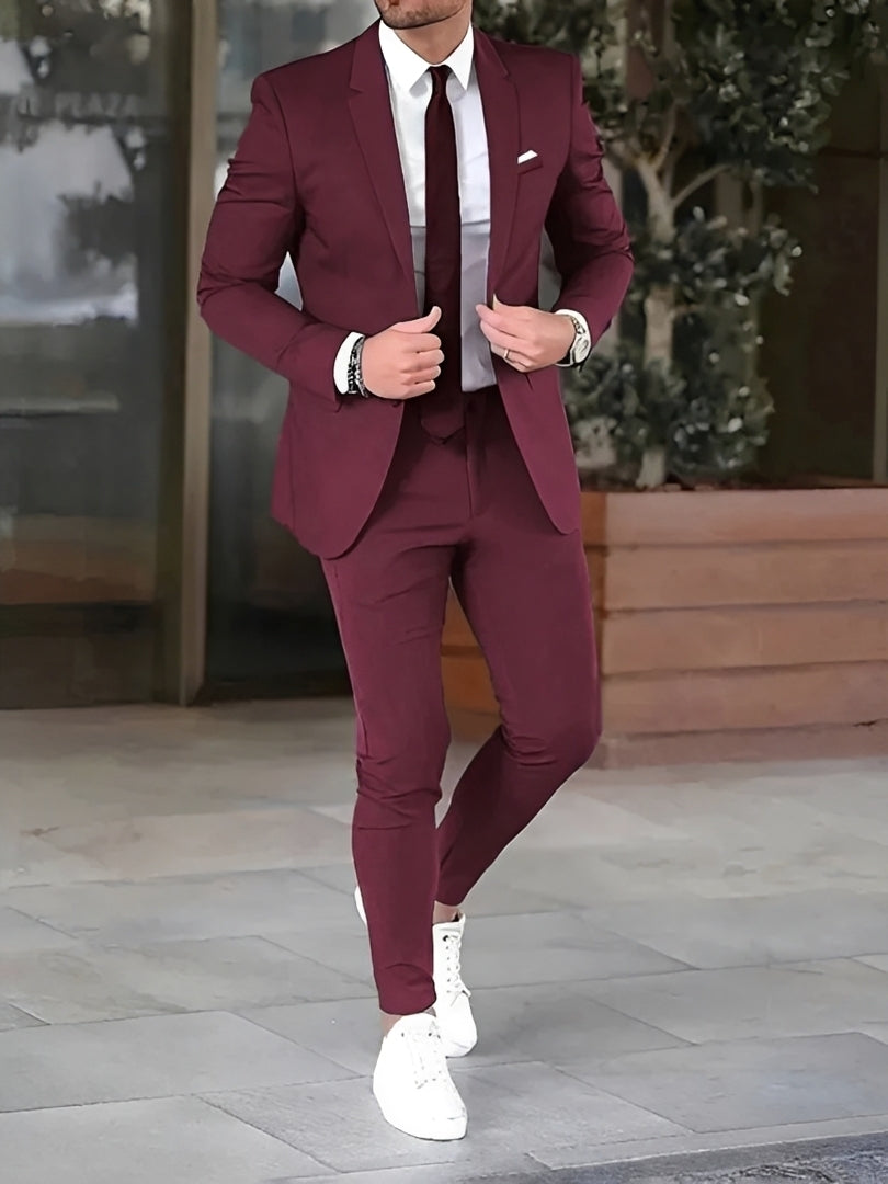 Zion - Elegancki Garnitur Slim Fit