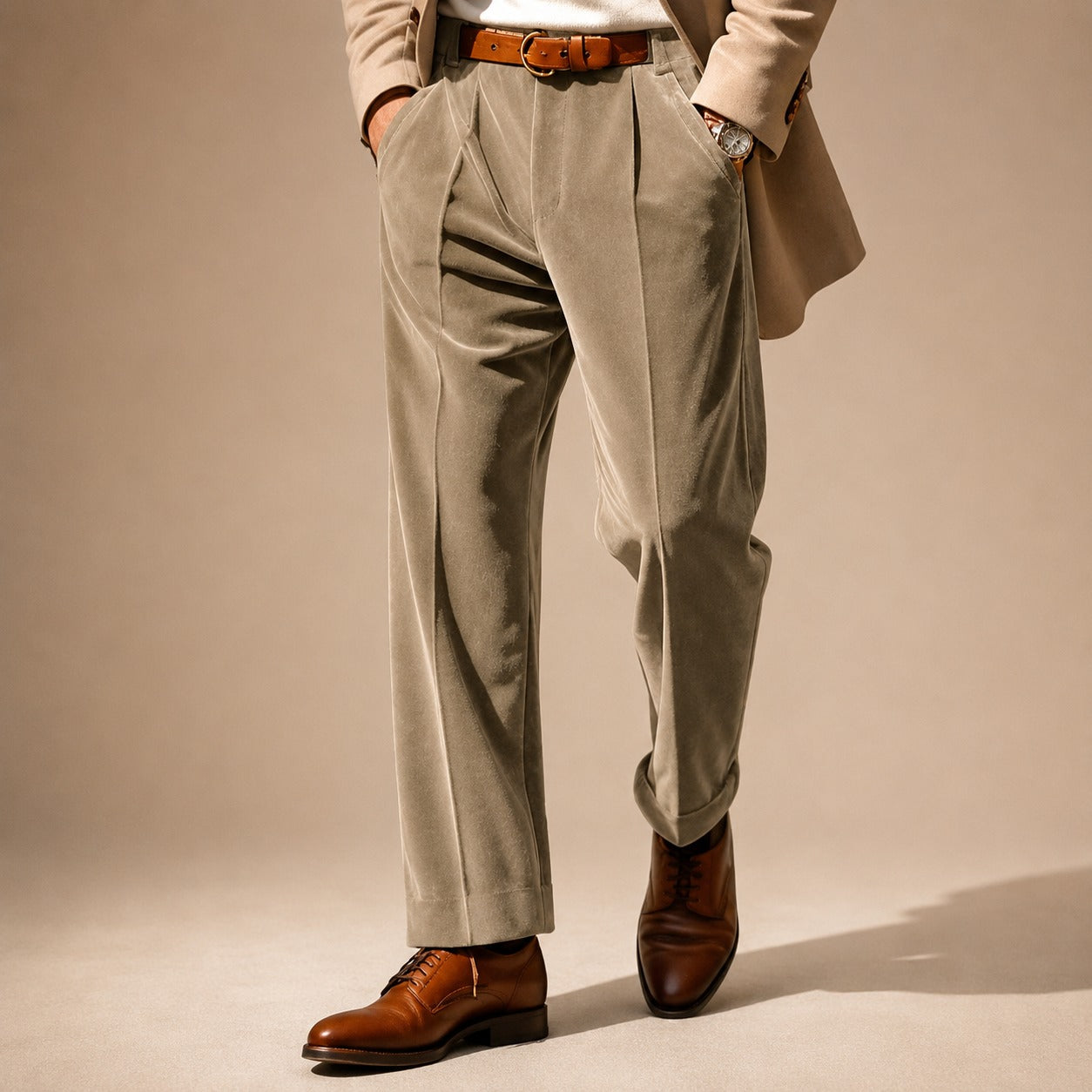 Axel - Eleganckie Spodnie do Garnituru