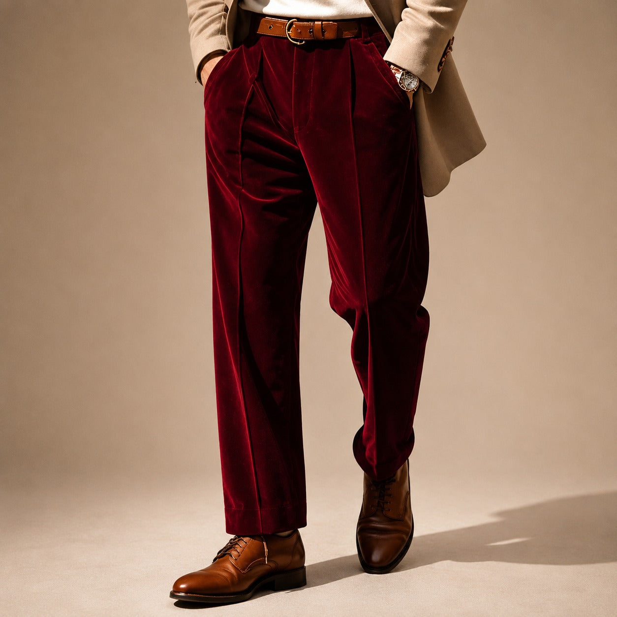 Axel - Eleganckie Spodnie do Garnituru