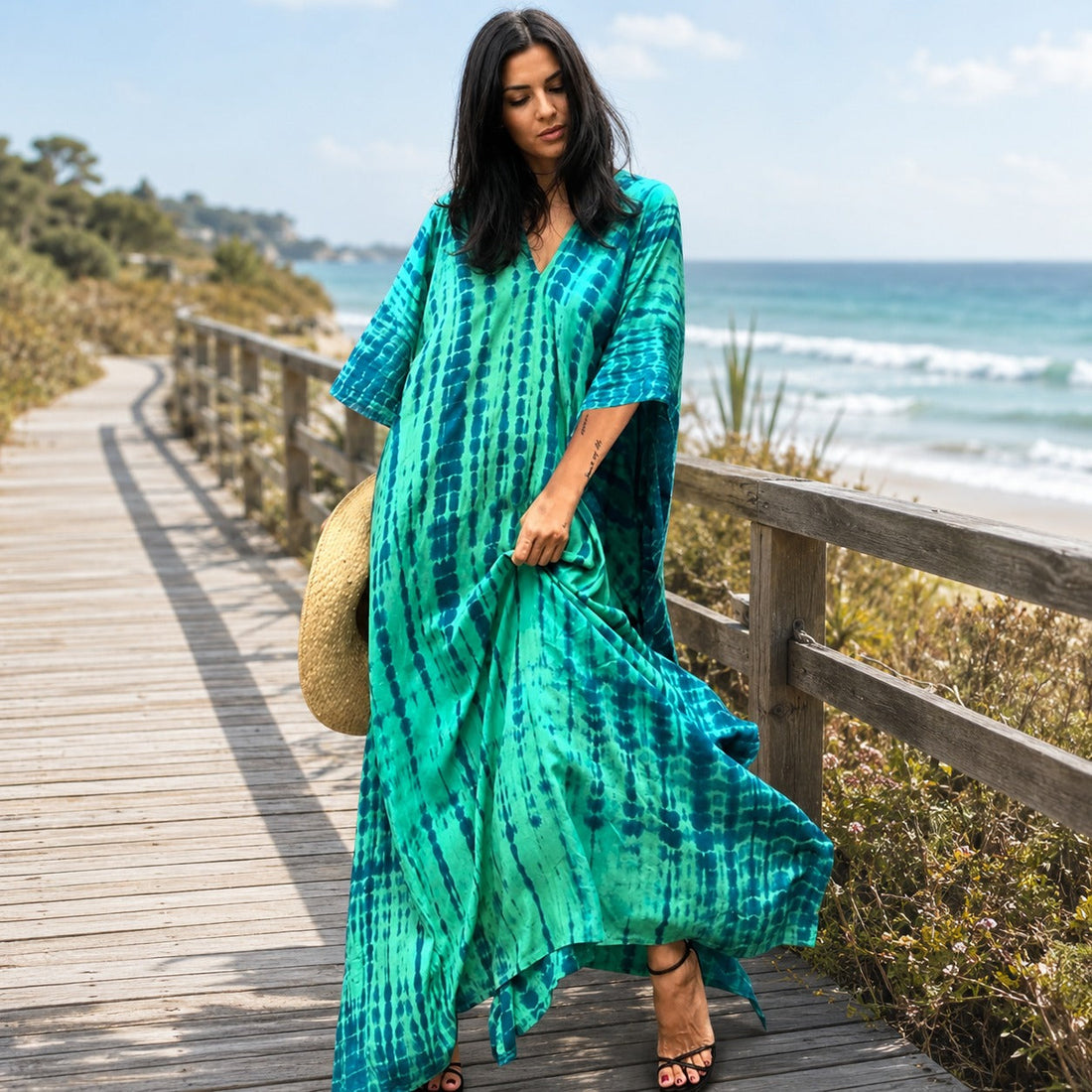 Emmy - Stylowa Maxi Sukienka Boho