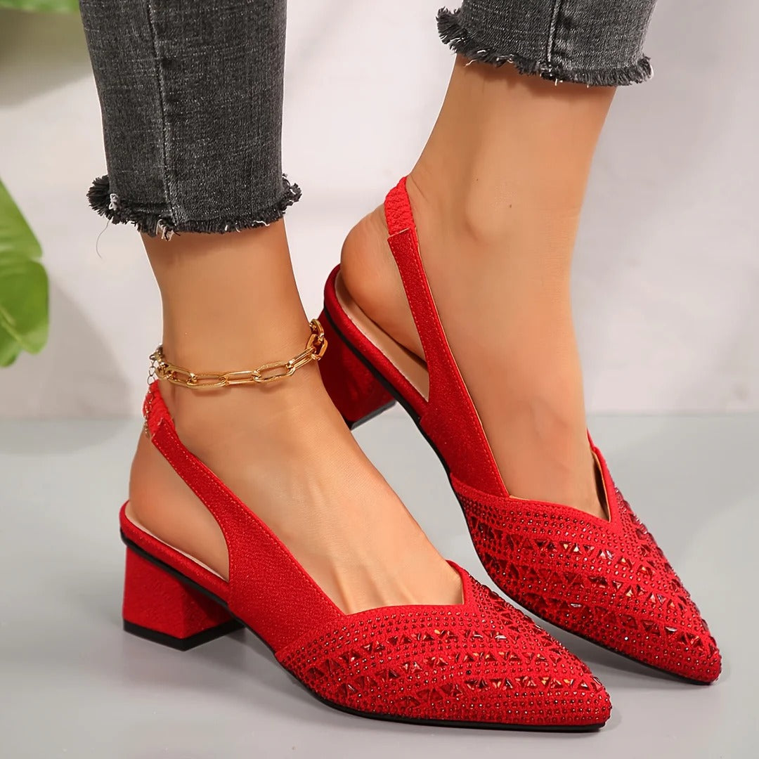 Samara - Eleganckie buty na kwadratowym obcasie