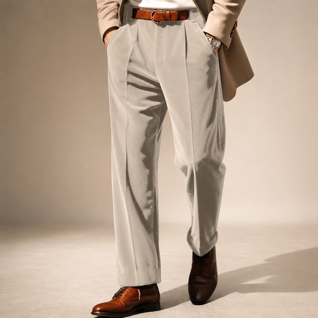 Axel - Eleganckie Spodnie do Garnituru