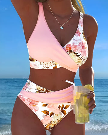 Eleri - Nowoczesne bikini w kwiaty