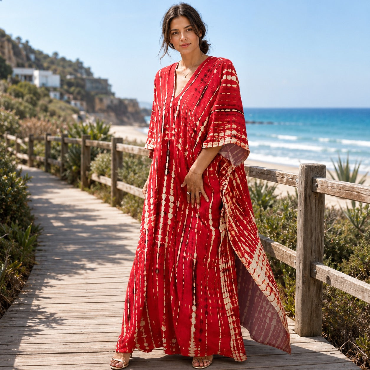 Emmy - Stylowa Maxi Sukienka Boho