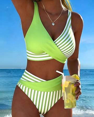 Angelica - Eleganckie bikini z prążkami