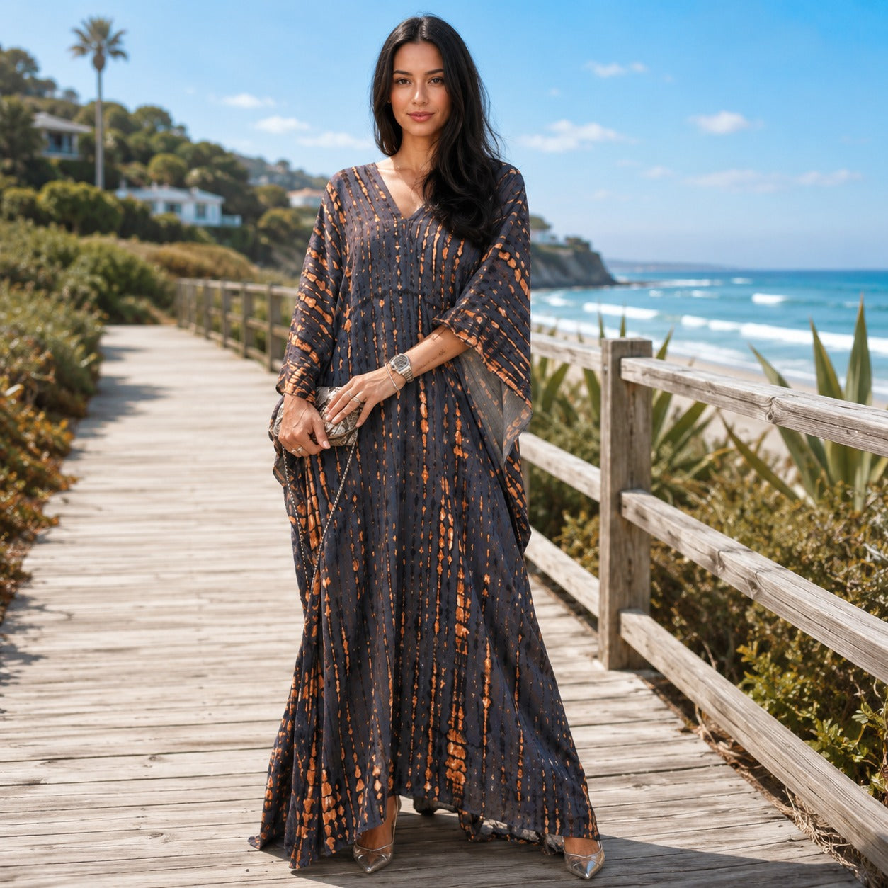 Emmy - Stylowa Maxi Sukienka Boho