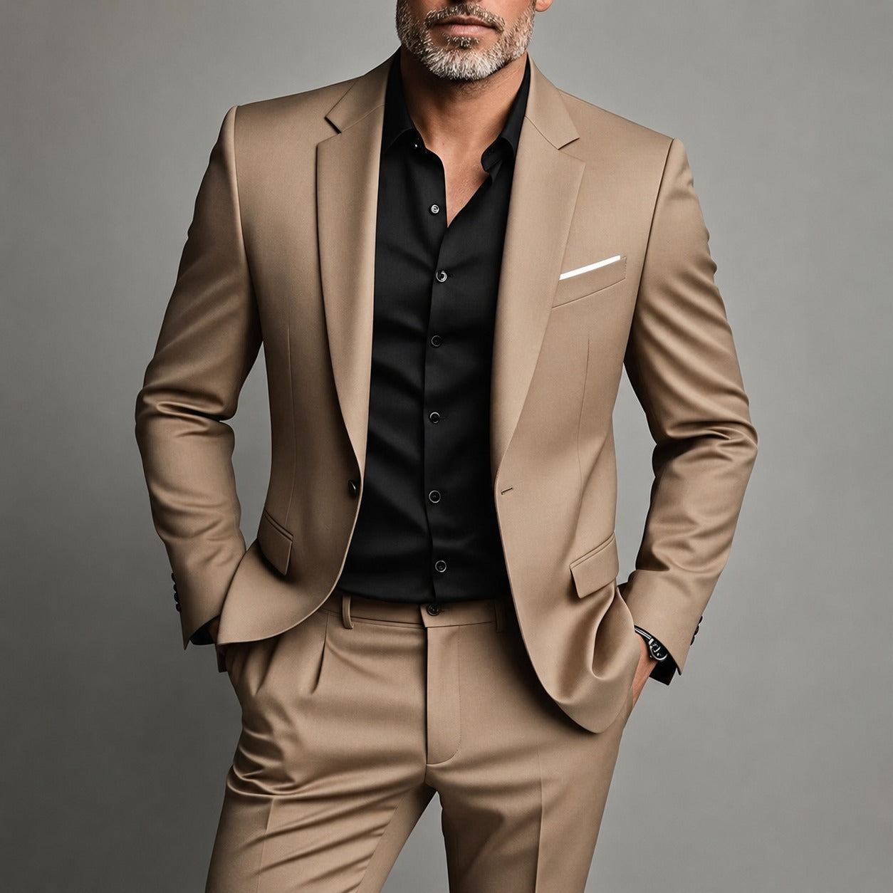 Carrillo - Elegancki Garnitur Slim Fit