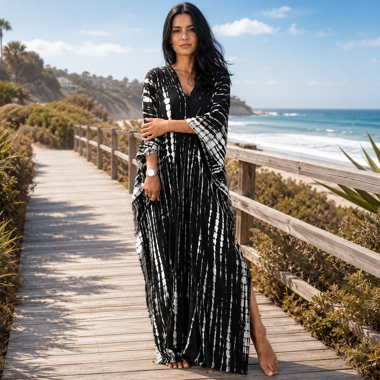 Emmy - Stylowa Maxi Sukienka Boho