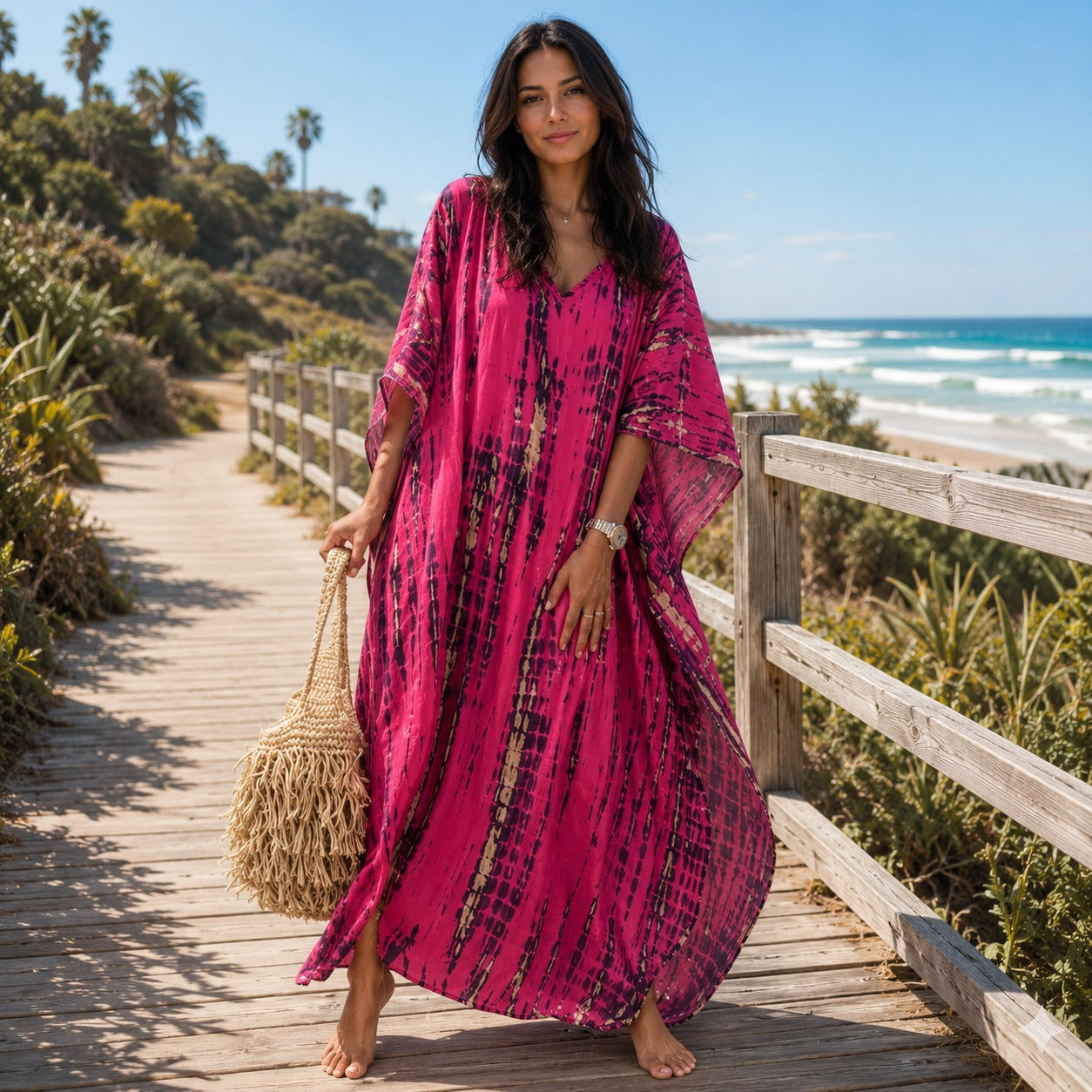 Emmy - Stylowa Maxi Sukienka Boho