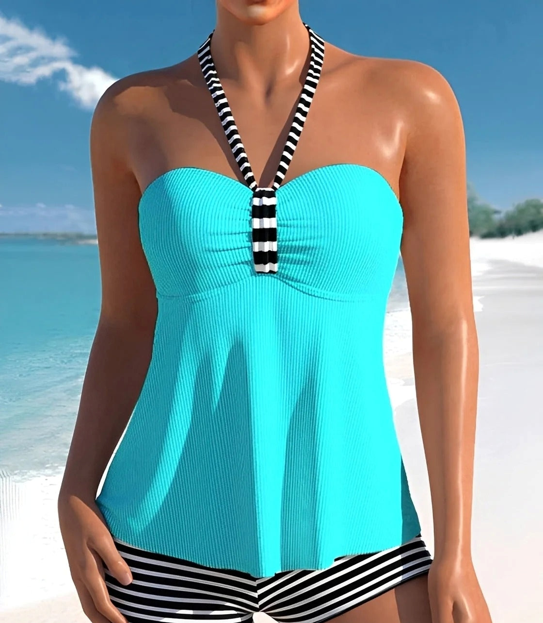 Ayla - Eleganckie Halter Tankini