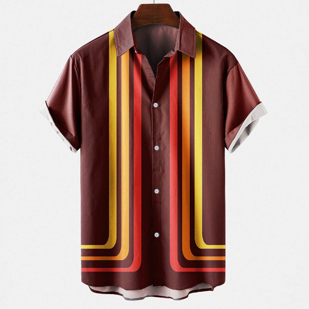 Milo – Letnia koszula w stylu retro z krótkim rękawem