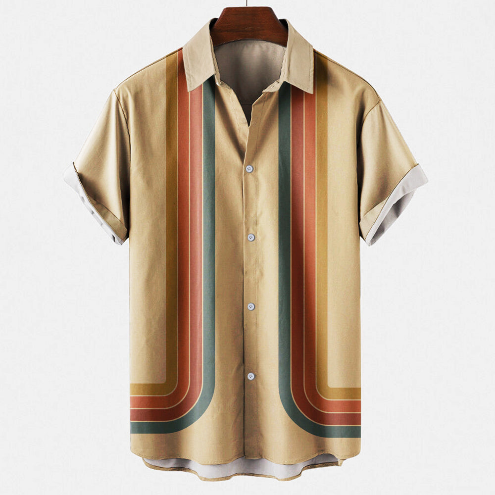 Milo – Letnia koszula w stylu retro z krótkim rękawem