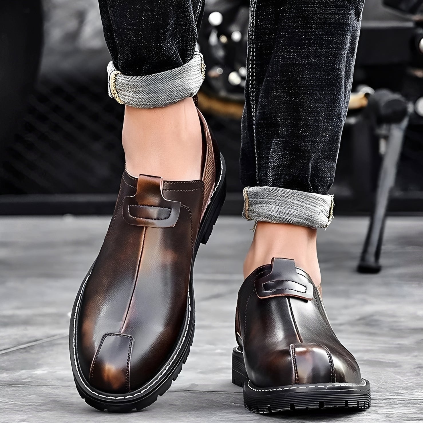 Garner - Eleganckie codzienne loafersy