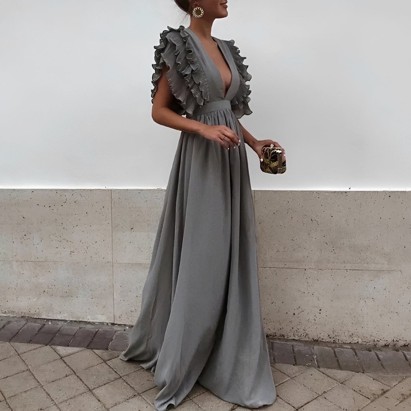 Dorsey - Elegancka długa suknia maxi