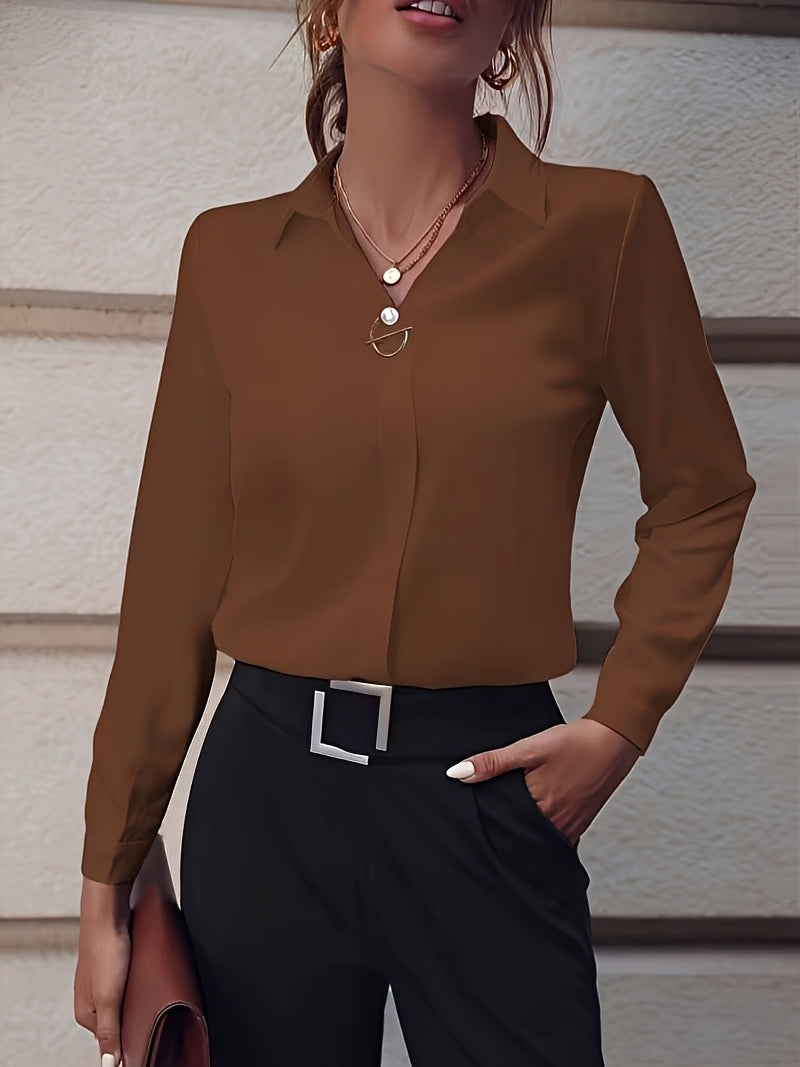Erica - Stylowa koszula z długimi rękawami